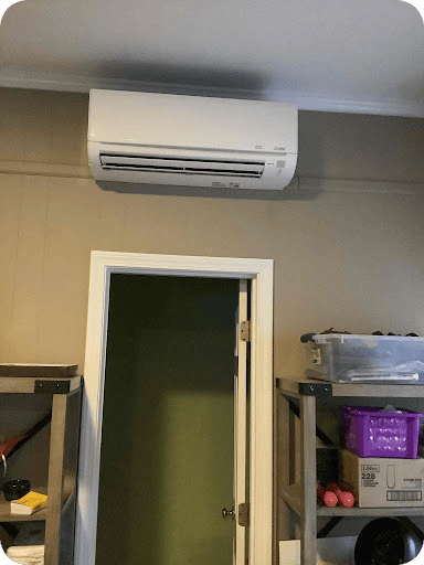 Ductless Mini Splits Are Hung Out Of The Way