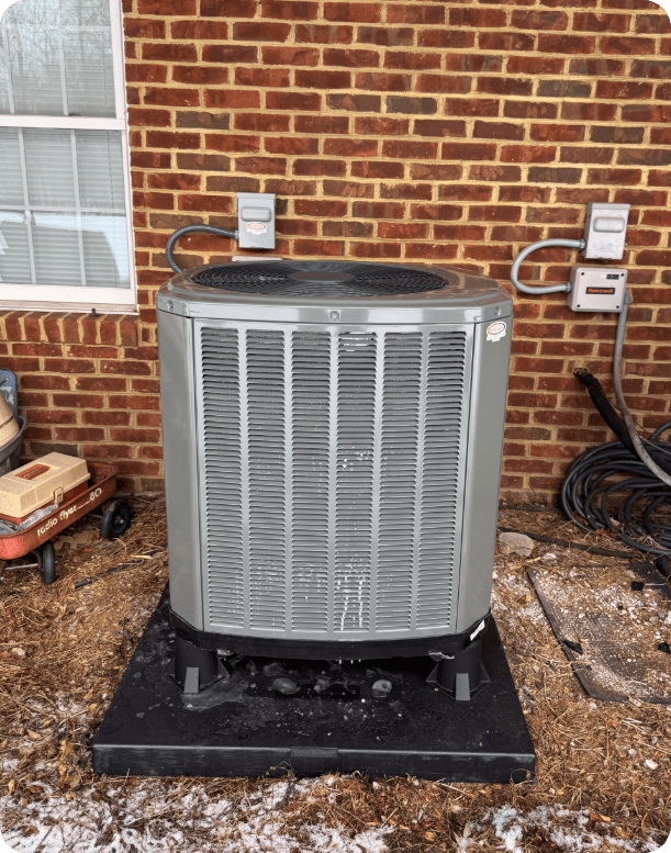 The Outdoor Condenser Was Replaced With Ease