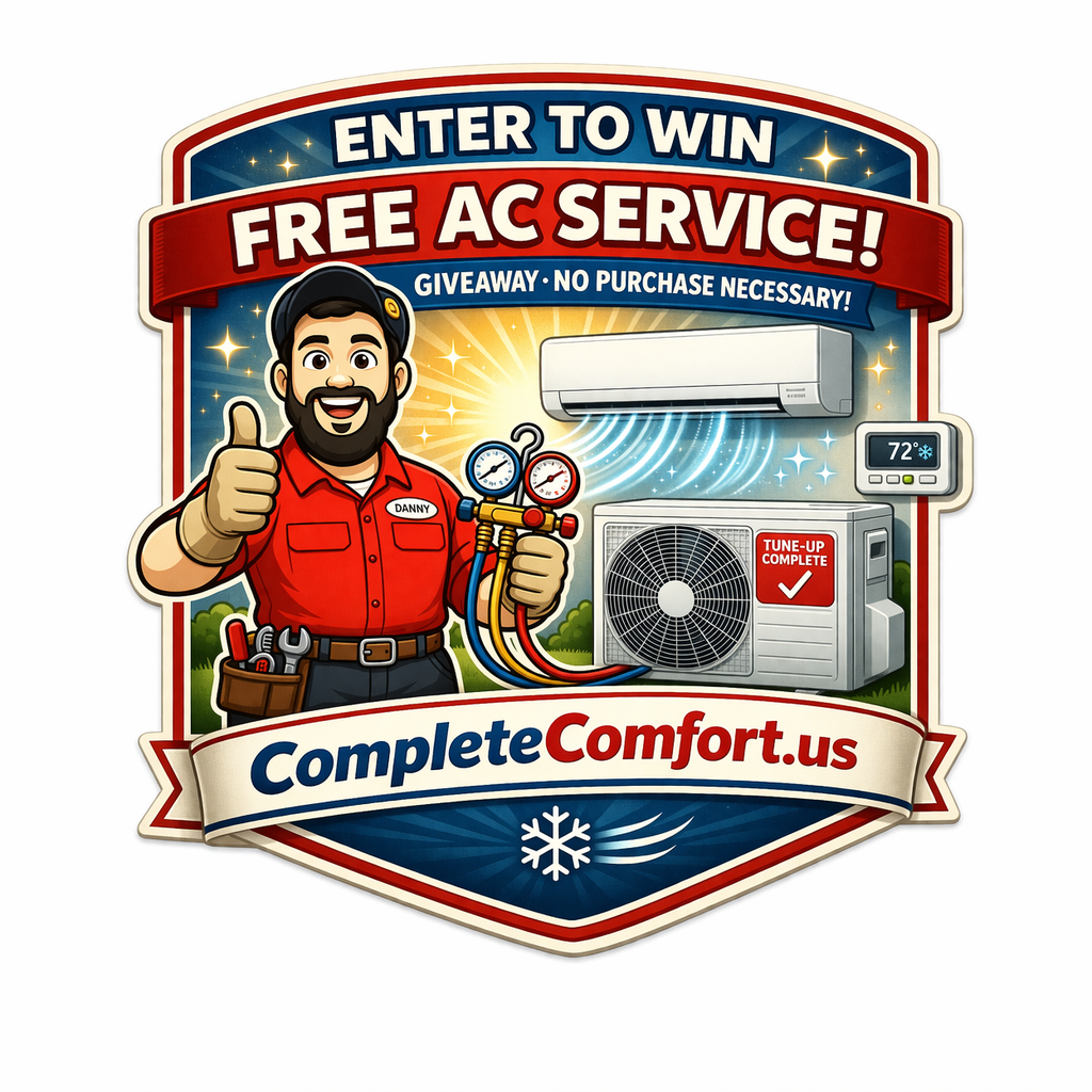 Enter To Win A Free AC Service
